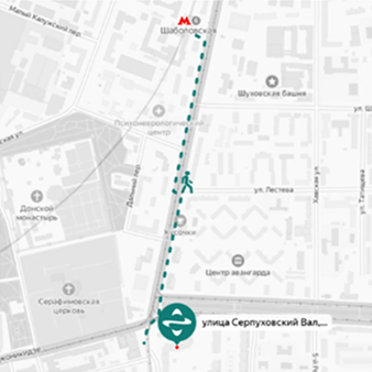 От станции метро Павелецкая